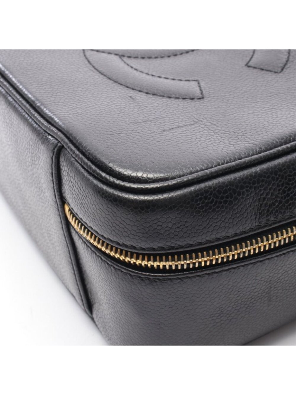 Chanel Handbag CC Logo 2-Way Black Calf CC Vanity - Picture 7 of 9